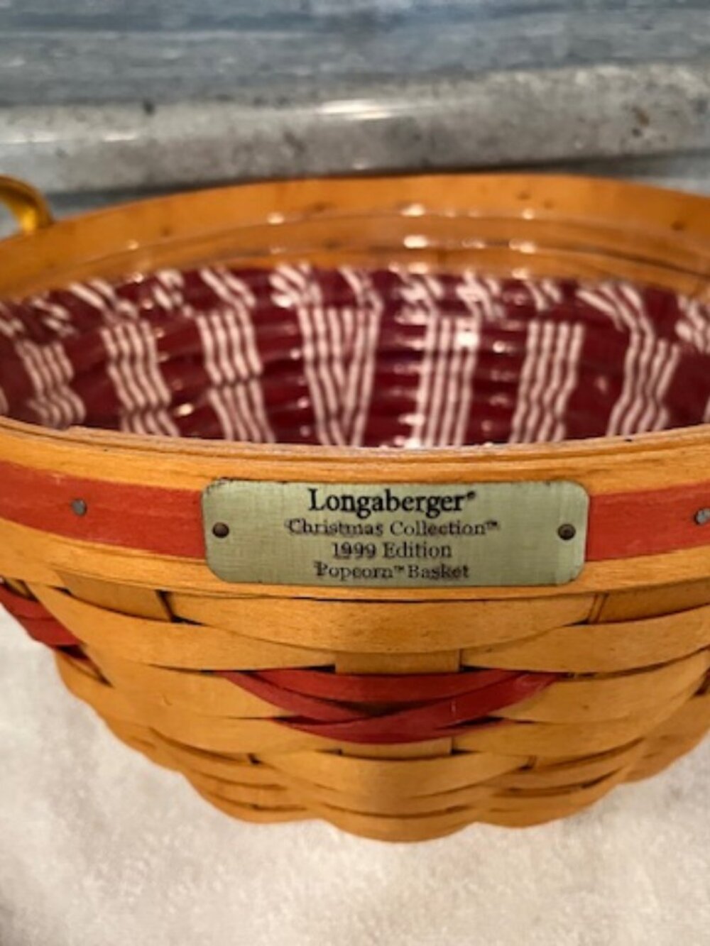 Vintage LONGABERGER 1999 Edition Christmas Collection w/Ceramic Ornament